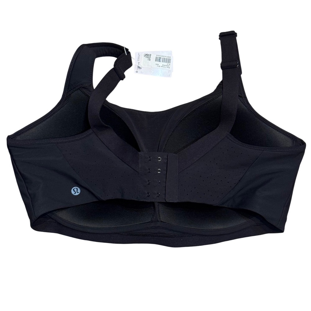 Lululemon Run Times Bra Black High Support Running Sports‎ Bra 40G NEW - Picture 3 of 6